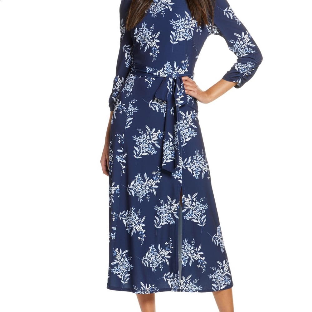 Floral Jersey Midi Dress